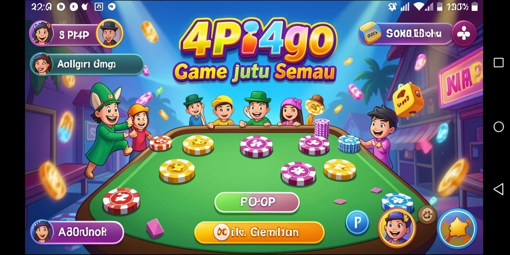 Tampilan gameplay seru dan interaktif dari 4P4P.