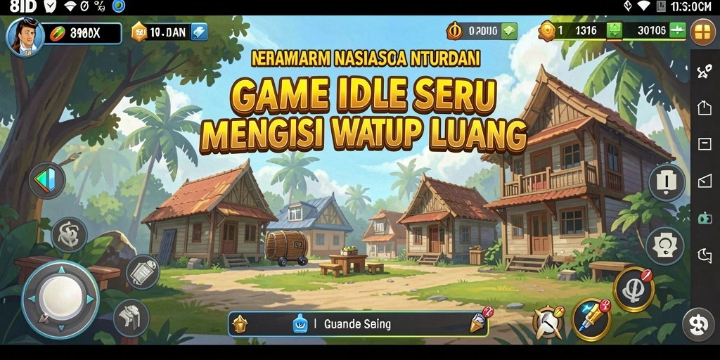 Screenshot gameplay 8ID menampilkan karakter yang lagi beraksi dalam permainan Idle.