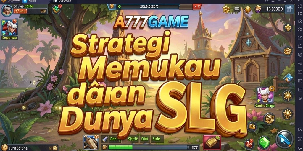 Tampilan strategi dan pertempuran intens dalam A777GAME.