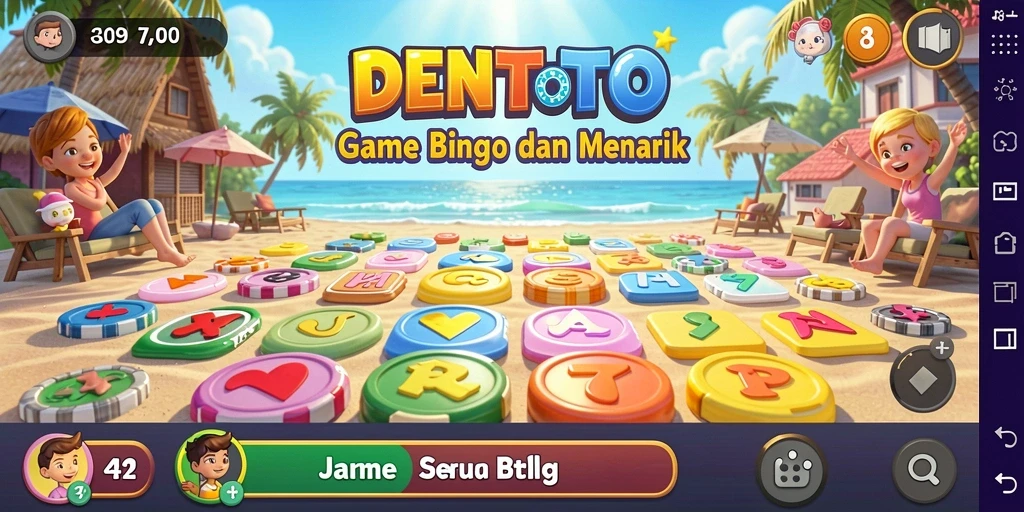 Tampilan gameplay seru dan interaktif dari DENTOTO.