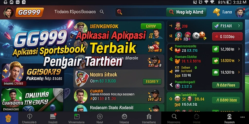 Tampilan gameplay GG999 dengan berbagai pilihan taruhan olahraga.