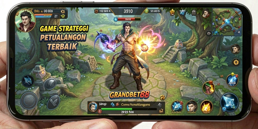 Tampilan gameplay seru di GRANDBET88, penuh strategi dan aksi.