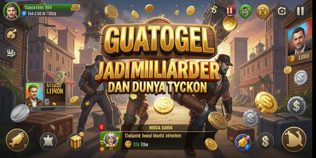Tangkapan layar gameplay GUATOGEL menampilkan manajemen bisnis yang menarik.