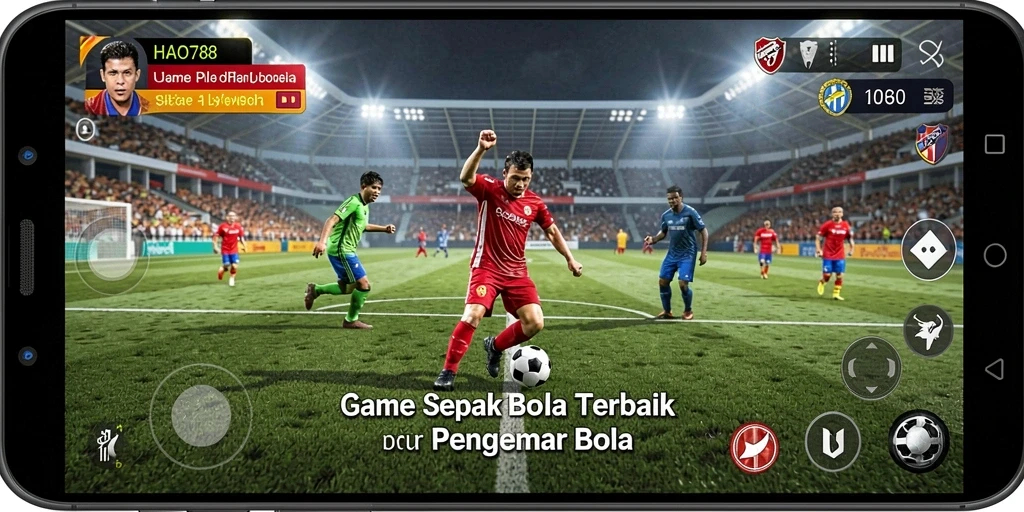 Tampilan gameplay HAO788 yang mendebarkan dalam pertandingan sepak bola.