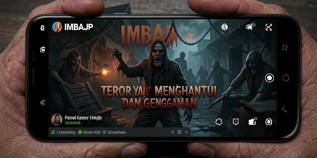 Tangkapan layar gameplay IMBAJP yang menakutkan dan mendebarkan.