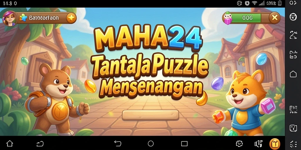 Tampilan gameplay MAHA24 dengan tantangan puzzle yang menarik.