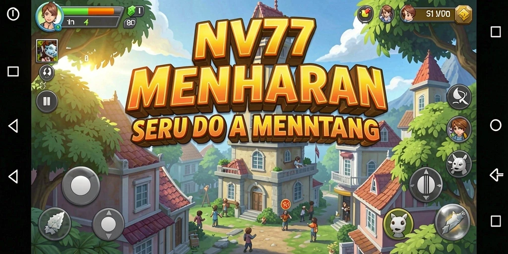 Tangkapan layar NV77 menampilkan aksi seru dalam gameplay Tower Defense.