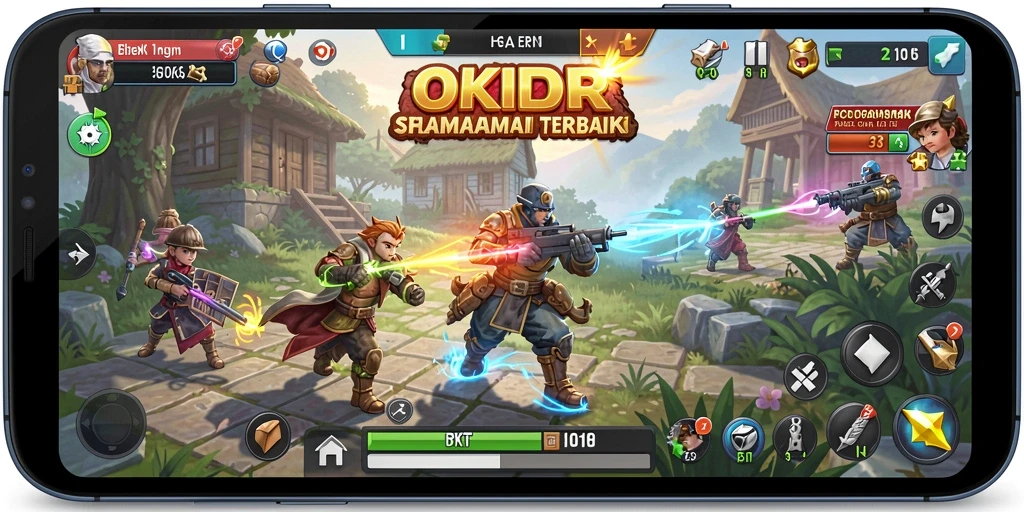 Tampilan gameplay seru dan menantang dari OKIDR di dunia SLG.