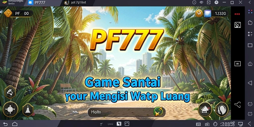 Tampilan gameplay menarik dari PF777 yang santai dan berwarna.