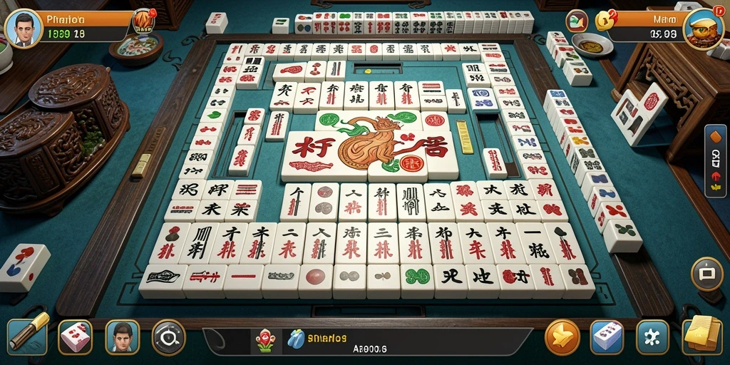 Tampilan gameplay Mahjong yang menarik dan menantang di PRIMATOTO.