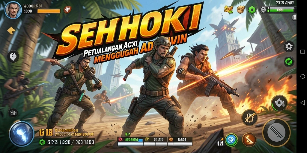 Tampilan gameplay SEHOKI yang penuh aksi dan tantangan.