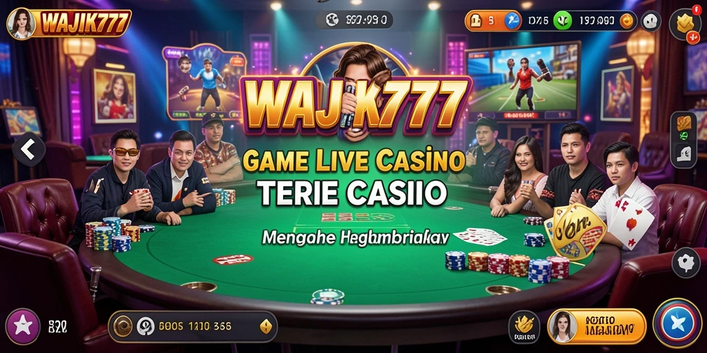 Tampilan gameplay WAJIK777 yang menarik dan interaktif di Live Casino.